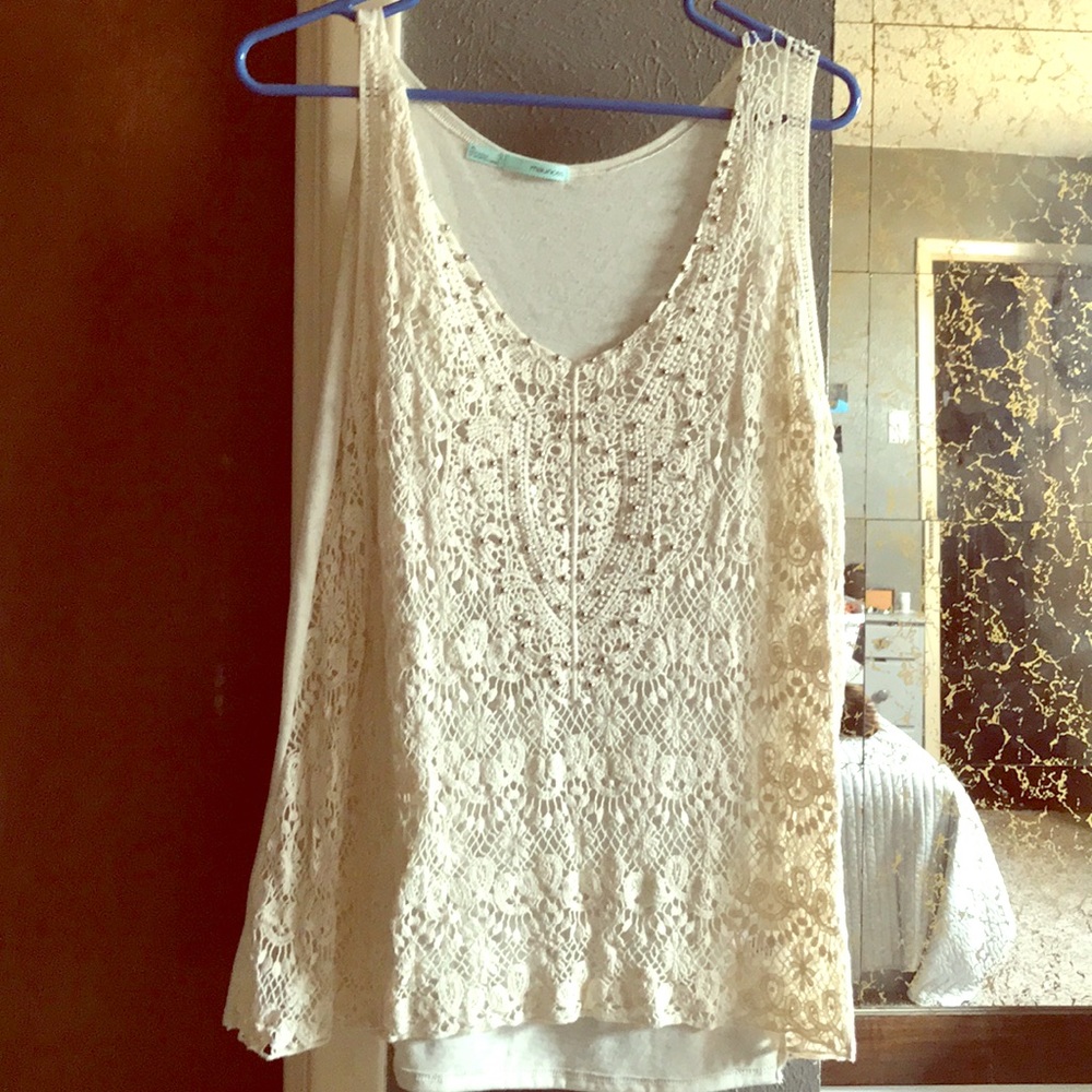 Beaded tank top